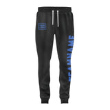 Custom Black Sky Blue Pants