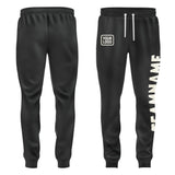 Custom Black Cream Pants