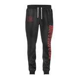 Custom Black Crimson Red Pants