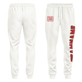 Custom White Red Pants