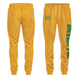 Custom Yellow Emerald Green Pants