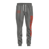 Custom Dark Grey Coral Red Pants