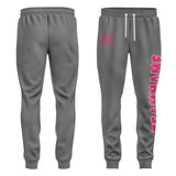 Custom Dark Grey Pink Pants