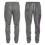 Custom Dark Grey Purple Pants