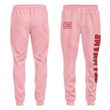 Custom Light Pink Red Pants