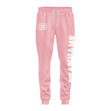 Custom Light Pink White Pants