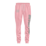 Custom Light Pink Gray Pants