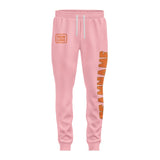Custom Light Pink Orange Pants