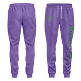 Custom Light Purple Blue Green Pants