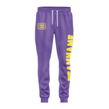 Custom Light Purple Light Yellow Pants