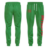 Custom Emerald Green Red Pants