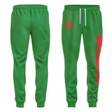Custom Emerald Green Orange Red Pants