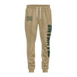 Custom Light Khaki Dark Green Pants