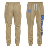 Custom Light Khaki Sky Blue Pants