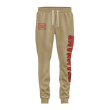 Custom Light Khaki Red Pants