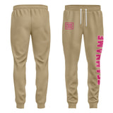 Custom Light Khaki Pink Pants