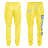 Custom Light Yellow Light Blue Pants