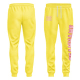 Custom Light Yellow Light Pink Pants