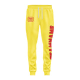 Custom Light Yellow Orange Red Pants