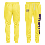 Custom Light Yellow Purple Pants