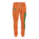 Custom Orange Emerald Green Pants