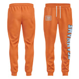 Custom Orange Light Blue Pants