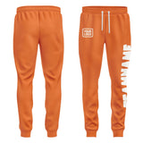 Custom Orange White Pants