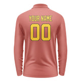 Custom Copper Rose Gold Long Sleeve Polo Shirt