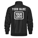 Custom Black Bomber Jacket  — Add Name/Logo