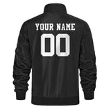 Custom Black Bomber Jacket  — Add Monogram Initial / Name / Number