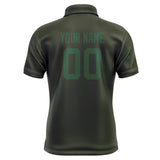 Custom Olive Green Short-Sleeve Polo Shirt