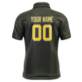Custom Olive Gold Short-Sleeve Polo Shirt
