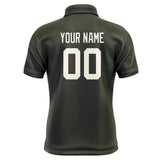 Custom Olive Cream Short-Sleeve Polo Shirt