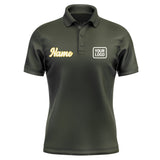 Custom Olive Cream Short-Sleeve Polo Shirt