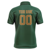 Custom Green Khaki Short-Sleeve Polo Shirt