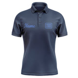 Custom Blue Sky Blue Short-Sleeve Polo Shirt