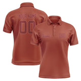 Custom Coral Red Crimson Red Short-Sleeve Polo Shirt