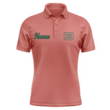 Custom Copper Rose Green Short-Sleeve Polo Shirt