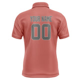 Custom Copper Rose Dark Grey Short-Sleeve Polo Shirt