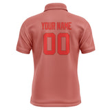 Custom Copper Rose Orange Red Short-Sleeve Polo Shirt