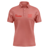Custom Copper Rose Orange Red Short-Sleeve Polo Shirt