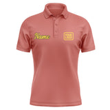 Custom Copper Rose Gold Short-Sleeve Polo Shirt