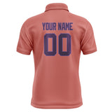 Custom Copper Rose Purple Short-Sleeve Polo Shirt