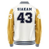 Indiana Pacers #43 Pascal Siakam Varsity Letter Jacket