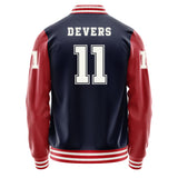 Boston Red Sox #11 Rafael Devers Varsity Letter Jacket