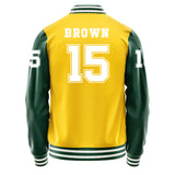 Athletics #15 Seth Brown Varsity Letter Jacket