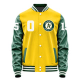 Athletics #15 Seth Brown Varsity Letter Jacket