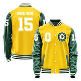 Athletics #15 Seth Brown Varsity Letter Jacket