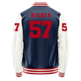 Cleveland Guardians #57 Shane Bieber Varsity Letter Jacket