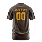 Custom Brown Yellow T-Shirt